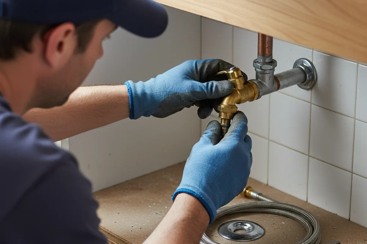 Shutoff valve and fitting work during Faucet and Fixture Repair in Spring Valley